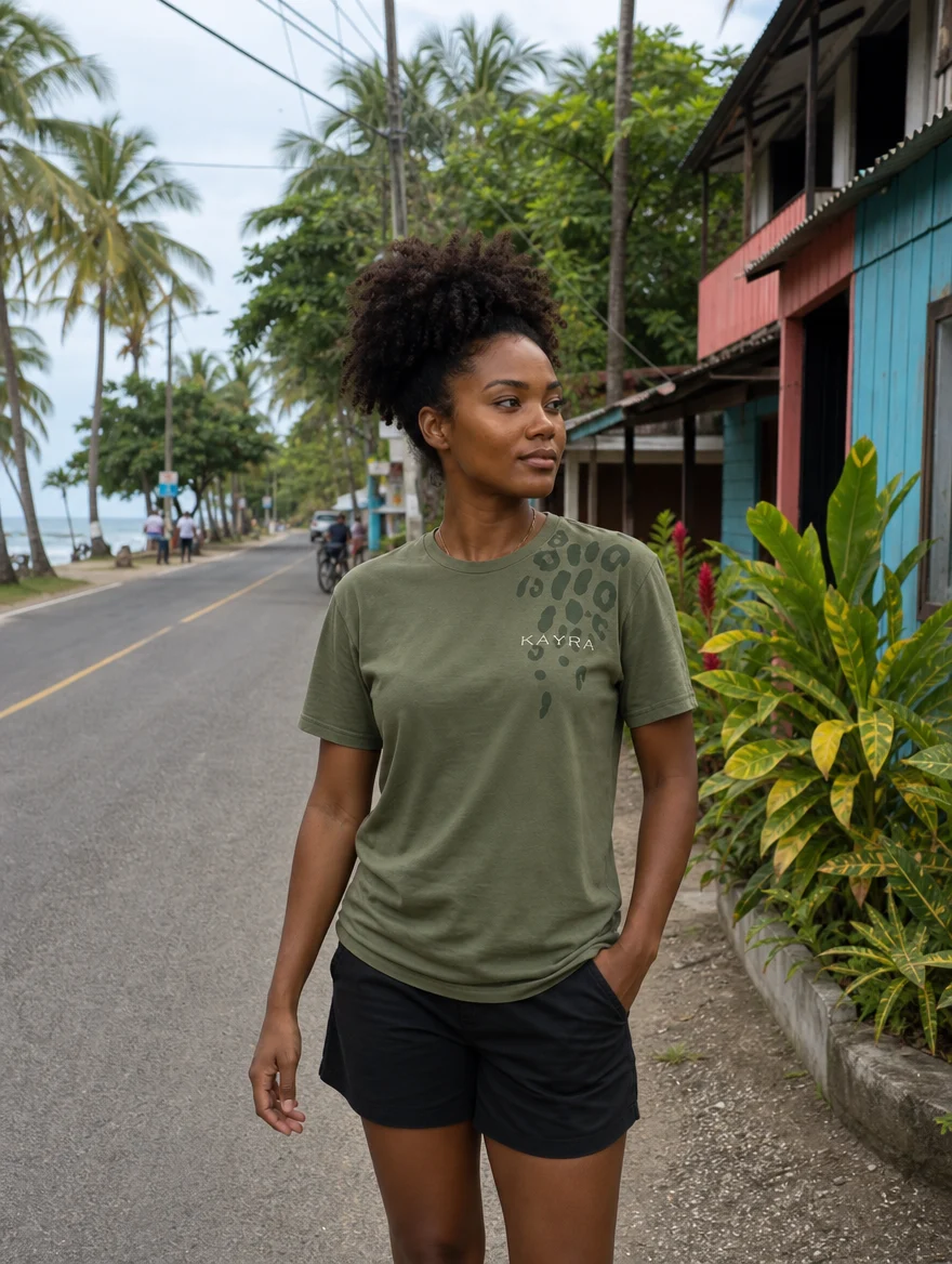 Camiseta Jaguar Verde Kayra